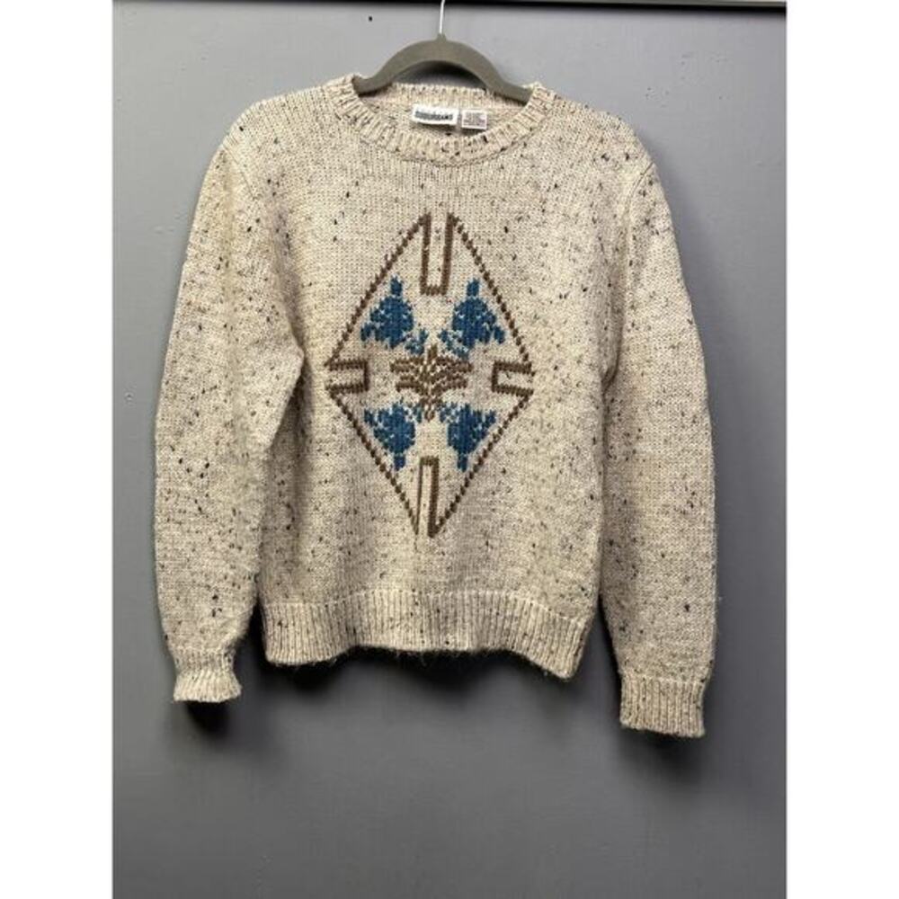 Country‎ Suburbans Sweater Womens Medium Vintage 80s Pullover Acrylic Wool Knit